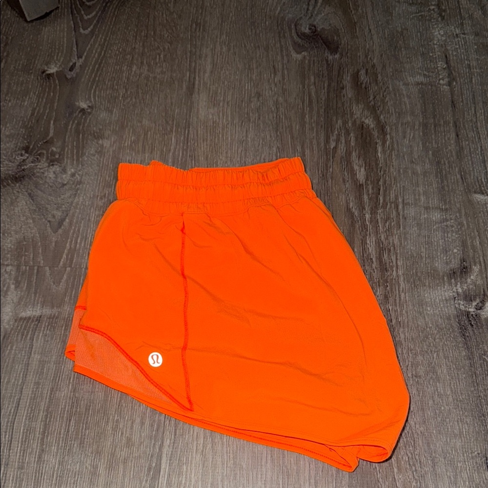 lululemon athletica Women's Vibrant Orange Athletic Shorts